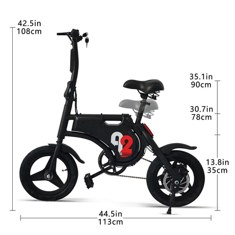 Electric Bike For Adults,Electric Bicycle With 36V15Ah Removable Battery,Bike Length 37.7',15MPH Commuting Electric Bike