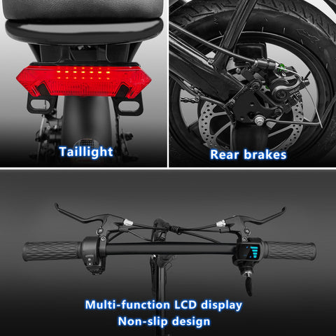 Electric Bike for Adults,Electric Bicycle with 48V15Ah Removable Battery,14" Folding Ebike, 20MPH Commuting Electric Bike